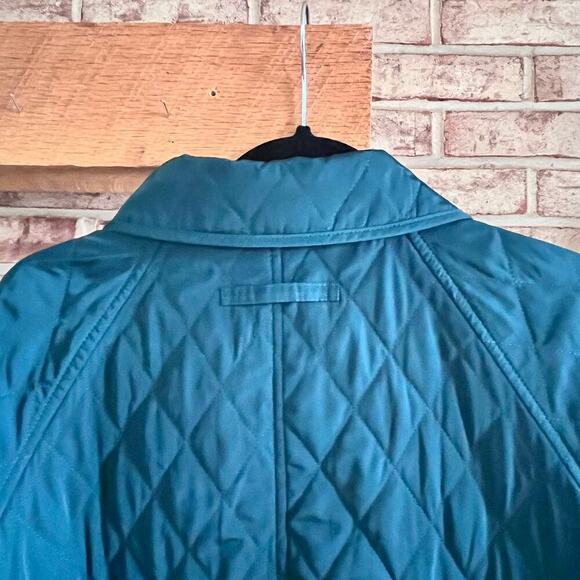Talbots Bluegreen Quilted Jacket Large (L376) - Picture 4 of 8